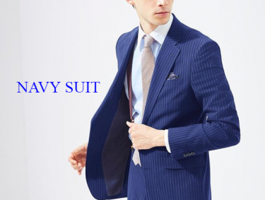 SUIT SELECT スリーピーススーツ ネイビー