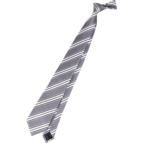 necktie：グレー。落ち着き、勤勉、協調、知的、フォーマルな印象をアピール。ビジネスマンの定番カラーでシャツとあわせやすい
