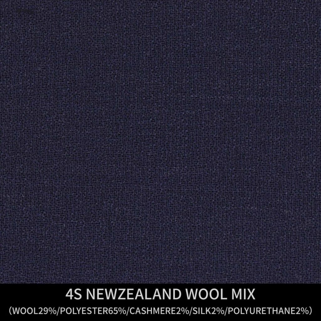 【MEN'S】【パターンオーダー】【KSW】スーツ/ネイビー/4S NEWZEALAND WOOL MIX(WOOL29%/POLYESTER65%/CASHMERE2%/SILK2%/POLYURETHANE2%) 商品番号 KSW-086364 ¥ 38,000 ＋税