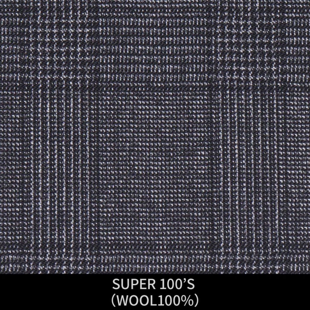 【MEN'S】【パターンオーダー】【KSW】スーツ/グレー×チェック/SUPER 100'S (WOOL100%) 商品番号 KSW-086495 ¥ 48,000 +税