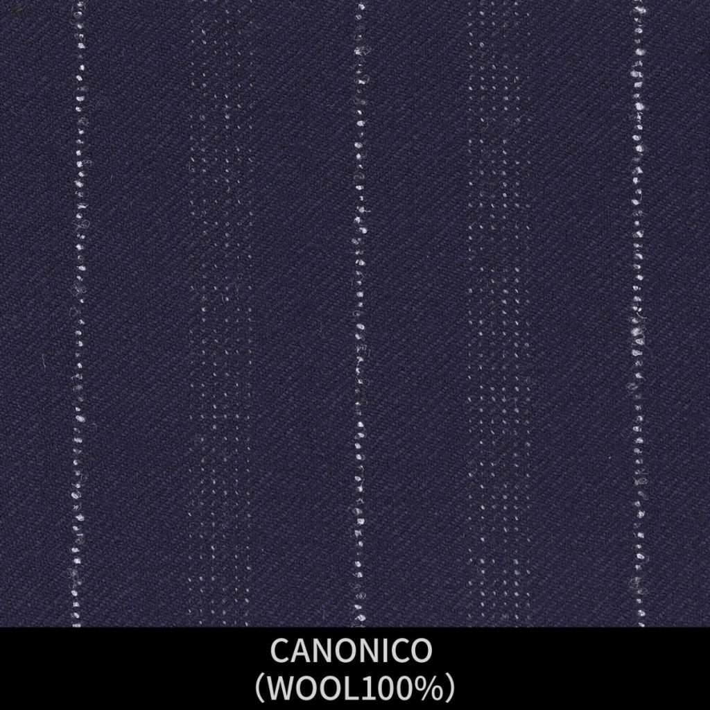 【MEN'S】【パターンオーダー】【KSW】スーツ/ブラック&ホワイト×ストライプ/CANONICO (WOOL100%) 商品番号 KSW-086615 ¥ 58,000 +税
