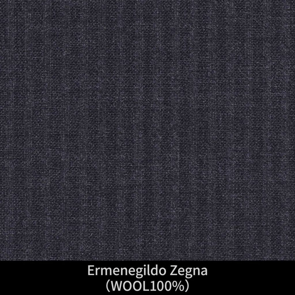 Ermenegildo Zegna　エルメネジルド・ゼニアの生地。
チャコールグレーストライプ柄
