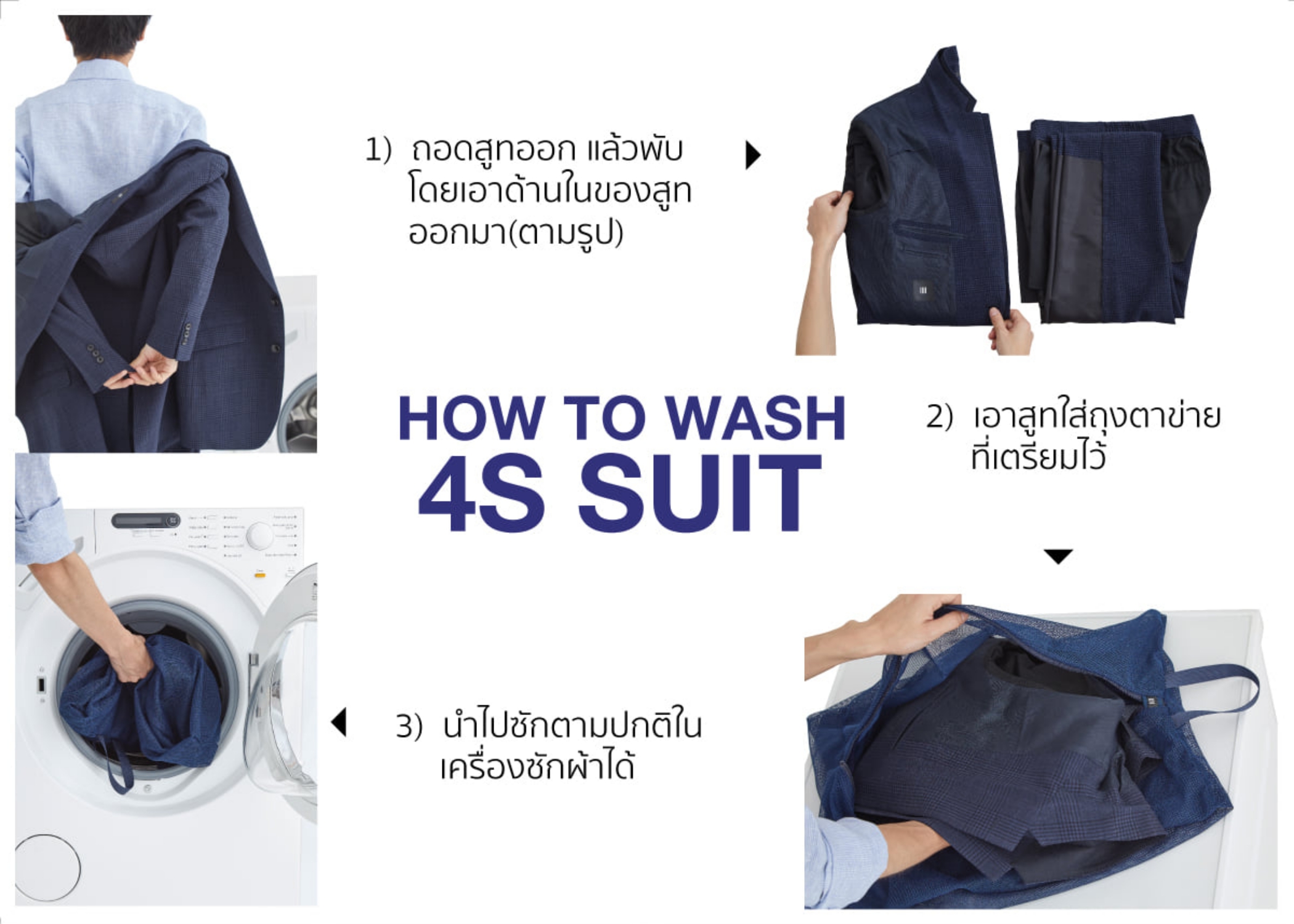 How to wash 4S Suit! “วิธีซักสูทรุ่น 4S”