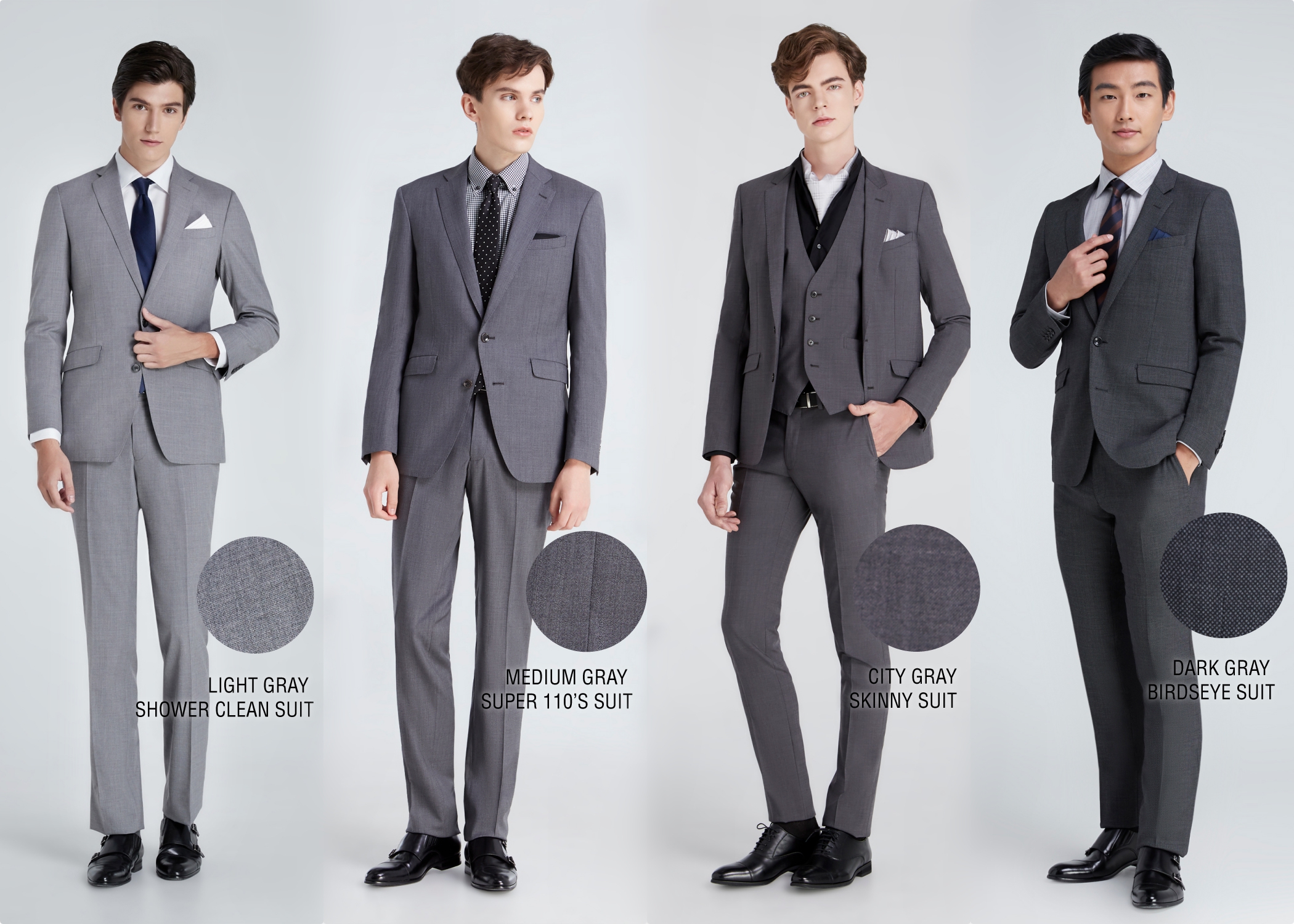 Gray suit variation! สูทเทาที่ไม่ได้มีแค่เฉดเดียวของSUIT SELECT