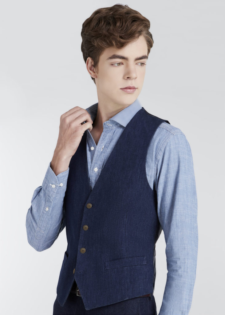 Kaihara Denim Vest (Blue)