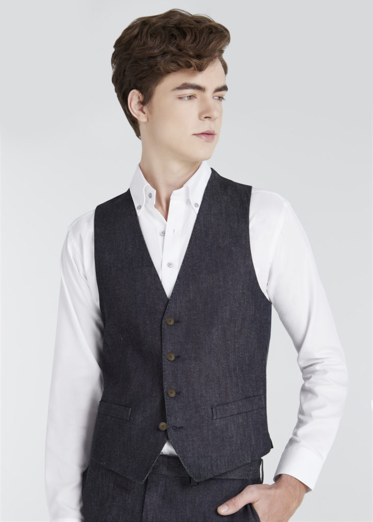 Kaihara Denim Vest (Navy)